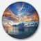 Designart - Exotic Colorful Maldives Seashore' Extra Large Seascape Metal Wall Decor